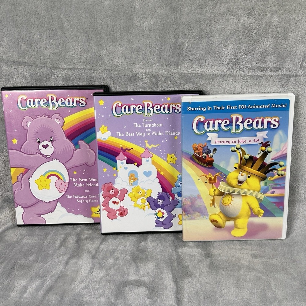 Care Bears DVD Lot of 3 Journey to Joke A Lot Turnaround Best Way Make Friends‎